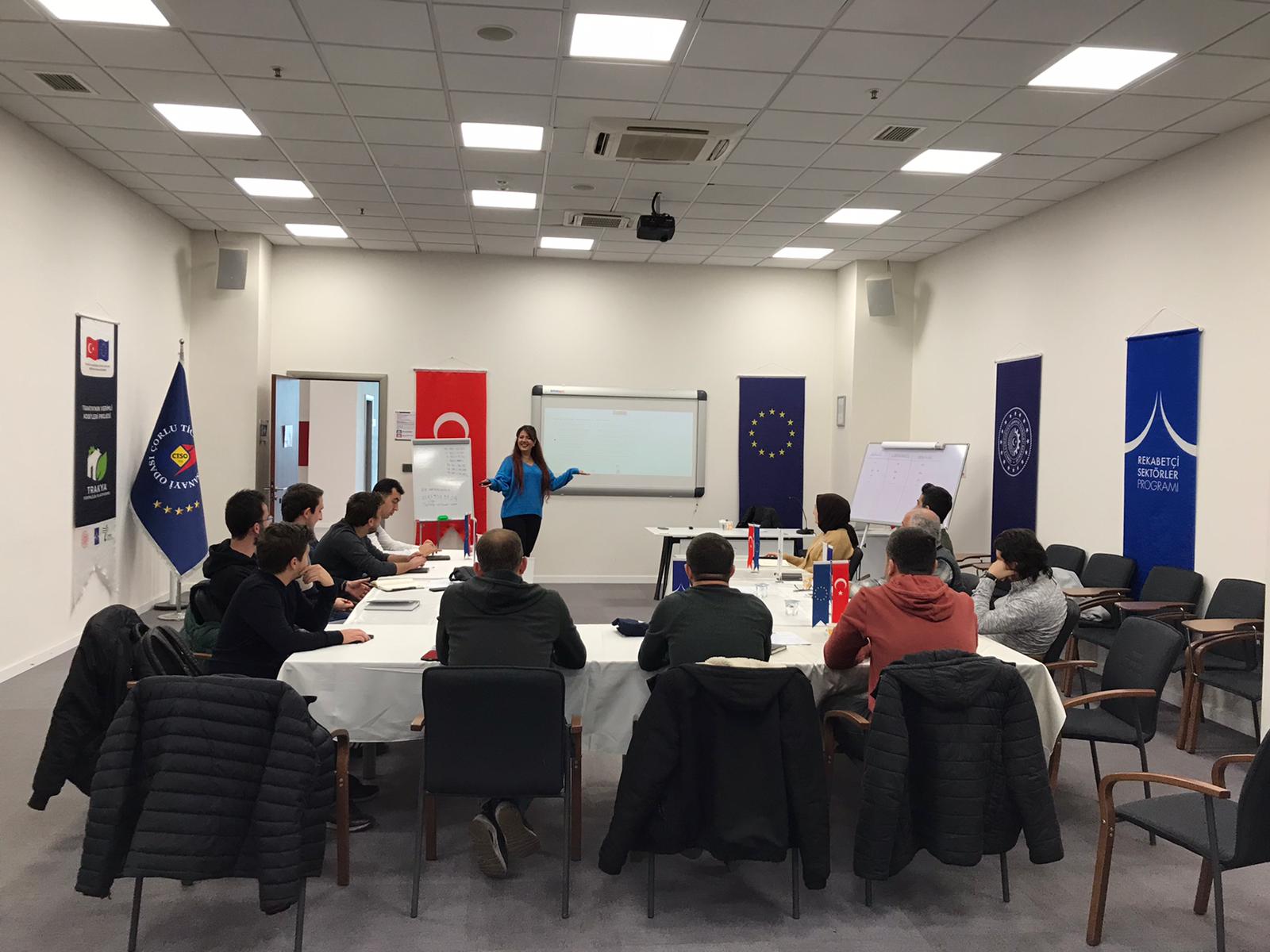 Yalın Yönetim ve Yalın Üretim Teknikleri Eğitimi Çorlu TSO'da gerçekleştirildi.